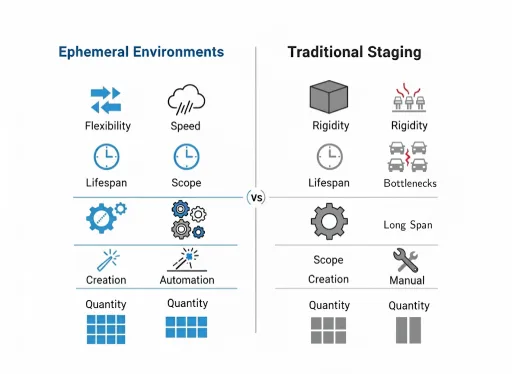 ephemeral environments vs staging